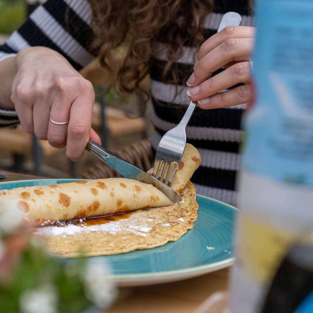 Pannenkoek bij Café D'r Eck in Rimburg