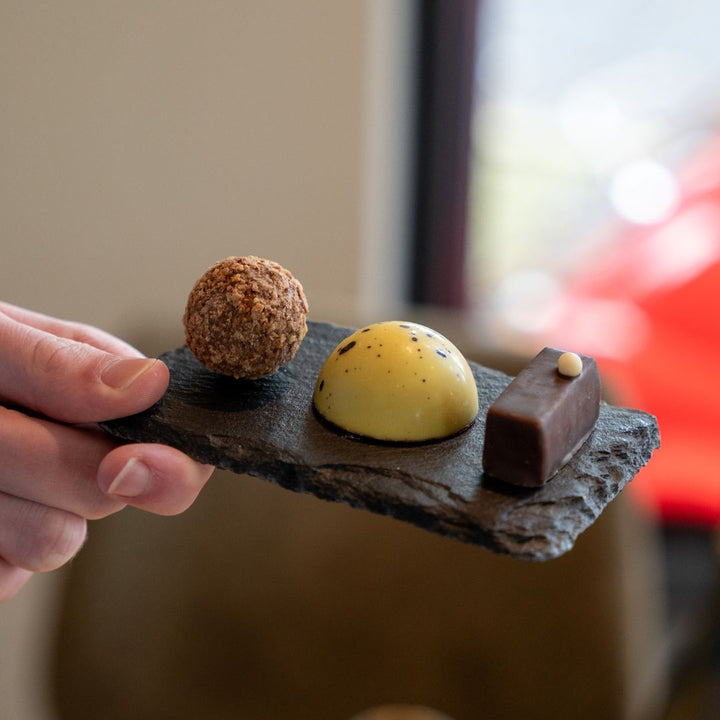 Wijngoed Fromberg en Geruba chocolade proeverij